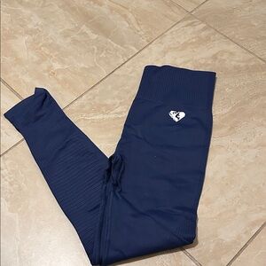 Women's Navy Heart Logo Leggings
